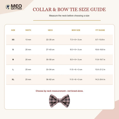 PlaidPaws Personalized Bow Tie Collar Set – Vintage Charm with Custom Engraved Gold Hardware