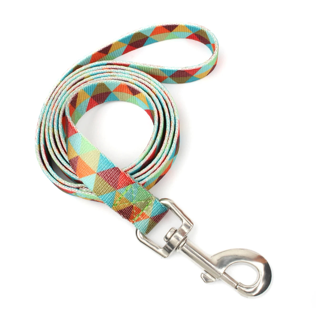 SilkPrint Comfort Leash – Vibrant Nylon Lead for Stylish Walk