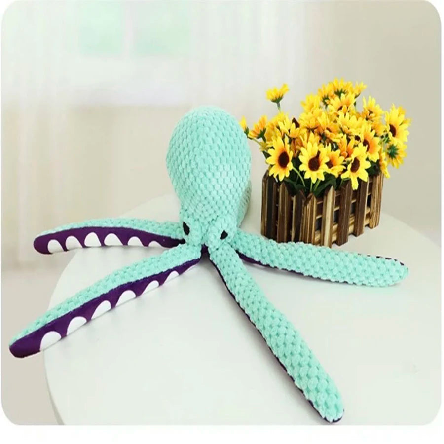 Plush Octopus Squeaky Toy – Perfect Boredom Buster for Dogs