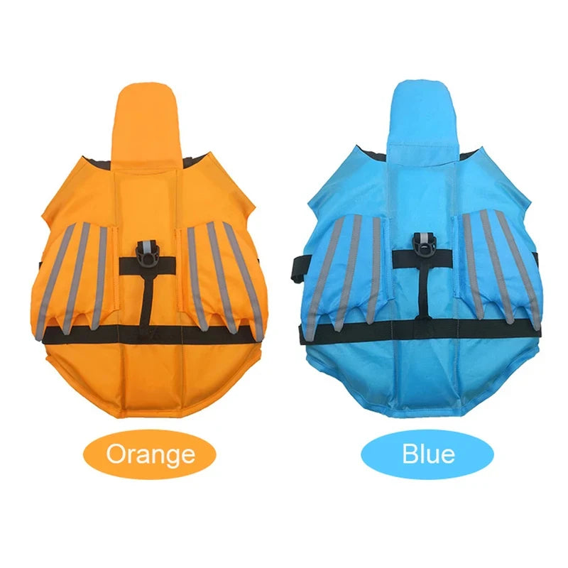 AquaSafe High Buoyancy Dog Life Jacket – Adjustable Safety Preserver Vest with Rescue Handle