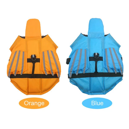 AquaSafe High Buoyancy Dog Life Jacket – Adjustable Safety Preserver Vest with Rescue Handle