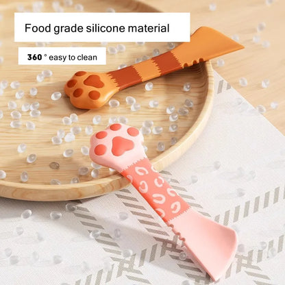 Multifunctional Pet Food Shovel & Can Opener Set – Ergonomic Wet & Dry Feeding Spoon