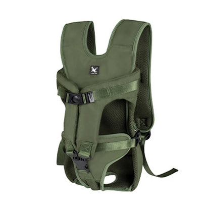 AeroTravel Hands-Free Front Pet Carrier Backpack – Premium Breathable Nylon Travel Vest for Cats and Small to Medium Dogs