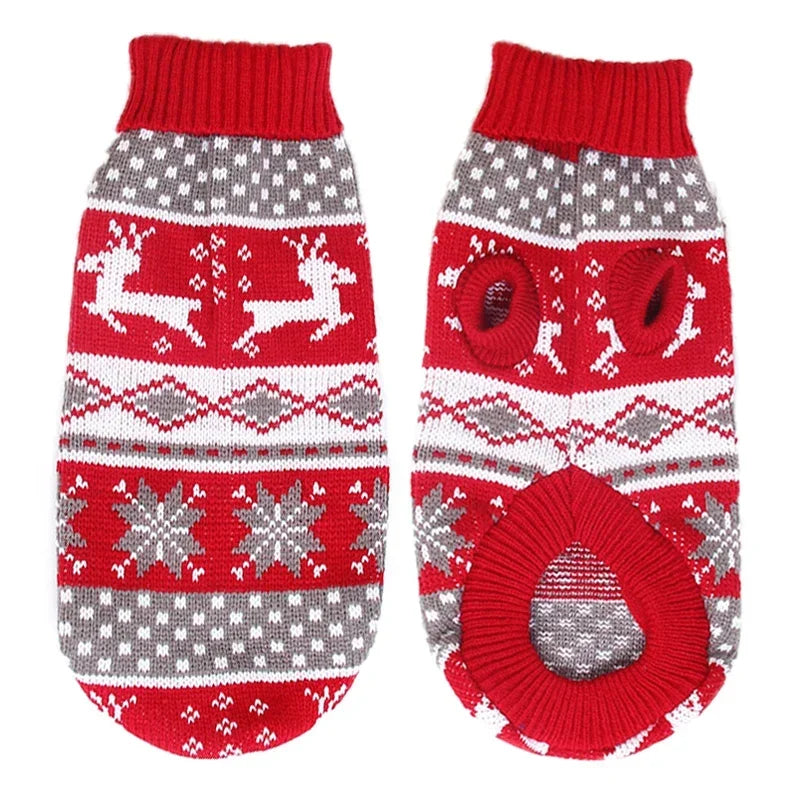 Cozy Knitted Pet Sweater - Winter Warmth for Small & Medium Dogs