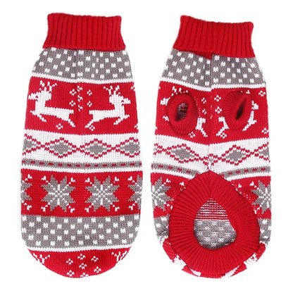 Cozy Knitted Pet Sweater - Winter Warmth for Small & Medium Dogs