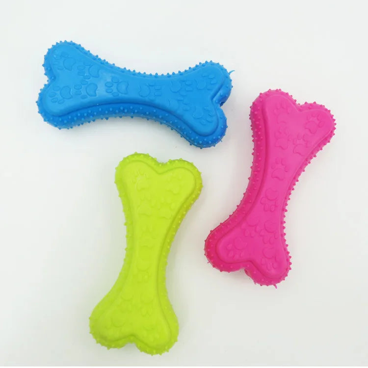 ChewBrite Eco-Rubber Bone Toy – Durable Teeth-Cleaning & Interactive Play