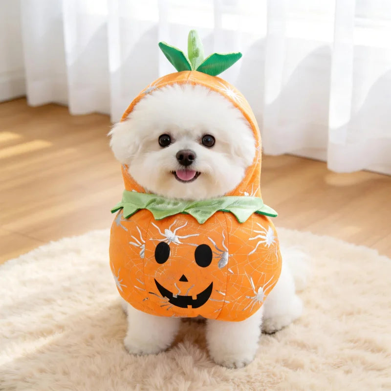 Spooktacular Pet Transformation Costume – Festive Fleece Halloween Apparel for Dogs & Cats