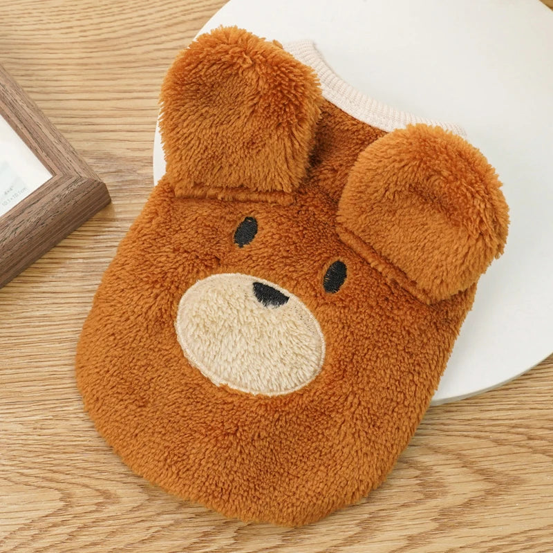 SpringSnuggle Soft Fleece Pet Clothes - Cute Comfort for Small Dogs