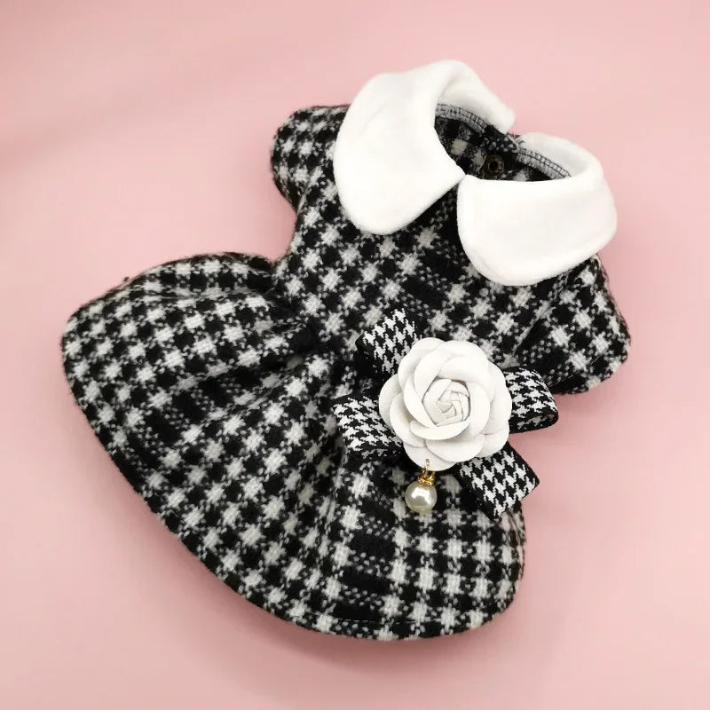 VelvetPaws Classic Tweed Dress Jacket – Timeless Warmth for Small Pets