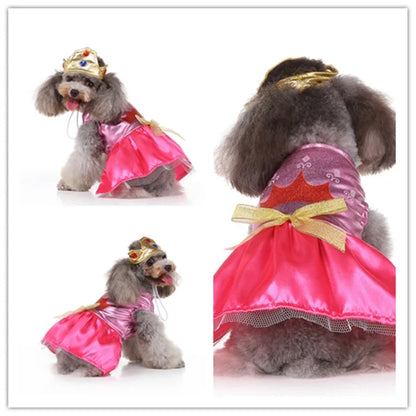 Festive Costume Set – Charming Holiday Cosplay Apparel for Dogs & Cats for Halloween, Christmas and more