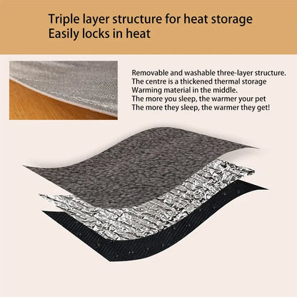 Spontaneous Heating Pet Sleeping Mat for Cozy Winters