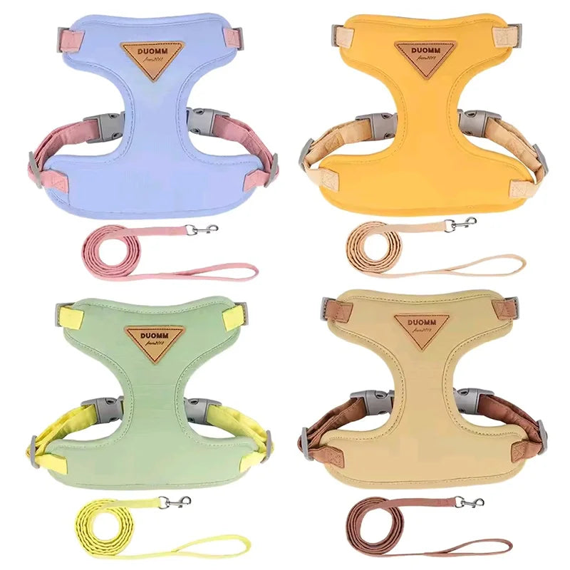 Breathable Puppy Harness & Leash Set for Small to Medium Dogs and Cats
