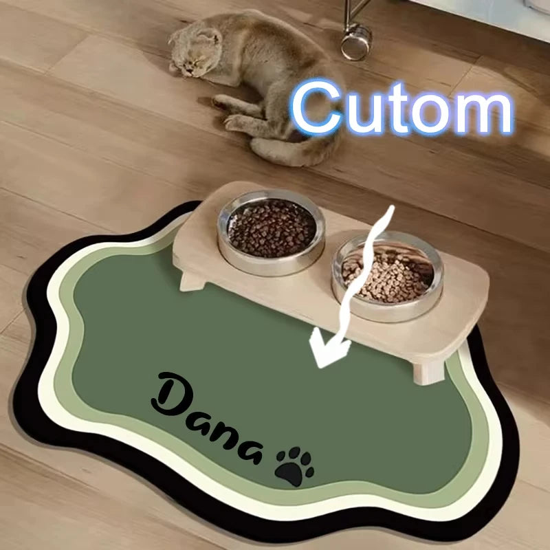 PawSplash Custom Diatomite Feeding Mat – Absorbent & Non-Slip Mealtime Mat