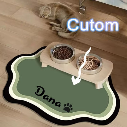 PawSplash Custom Diatomite Feeding Mat – Absorbent & Non-Slip Mealtime Mat
