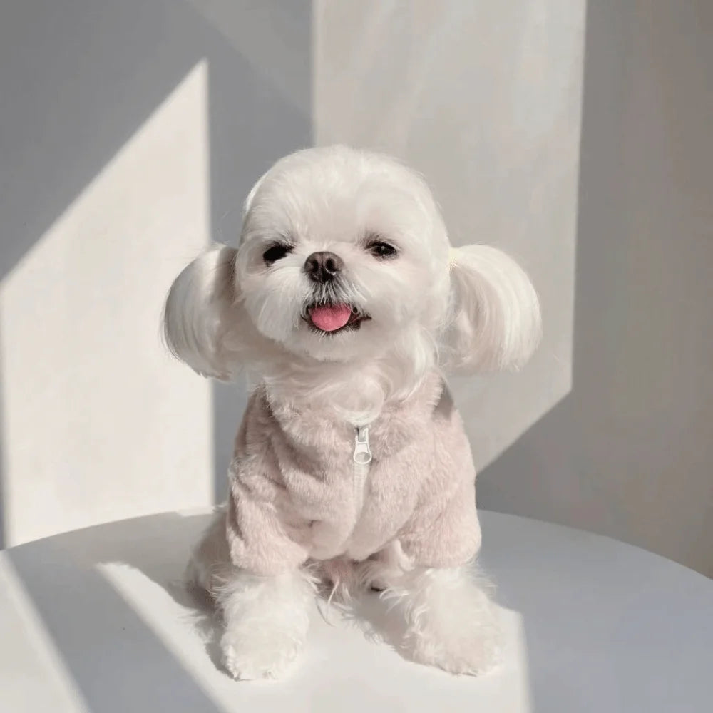 Luxurious Comfort: Rabbit Fur-Inspired Winter Coat for Dogs