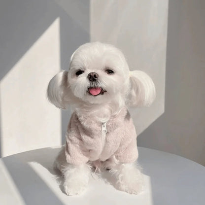 Luxurious Comfort: Rabbit Fur-Inspired Winter Coat for Dogs