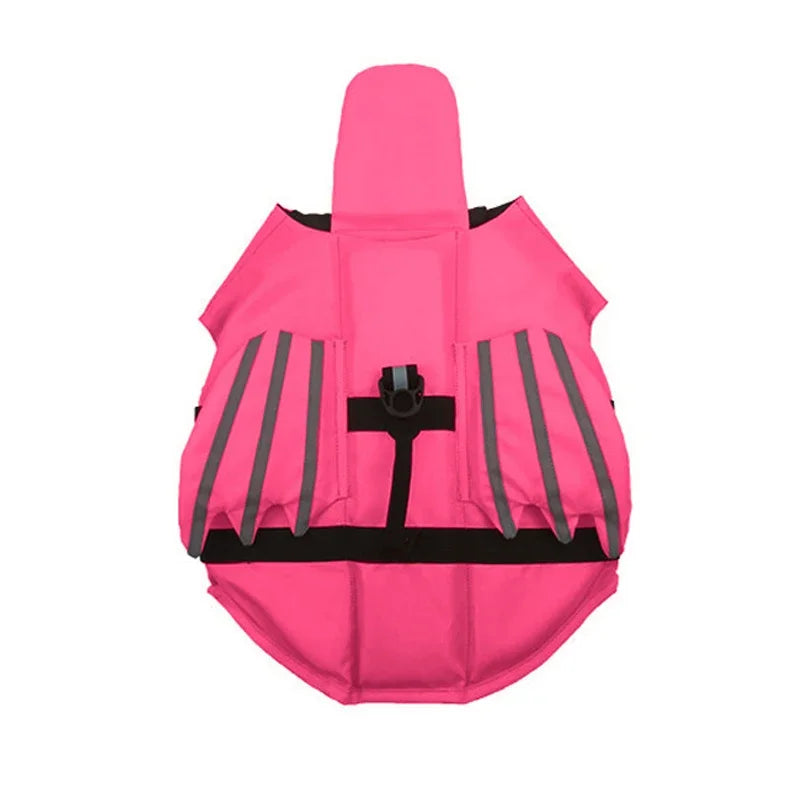 AquaSafe High Buoyancy Dog Life Jacket – Adjustable Safety Preserver Vest with Rescue Handle