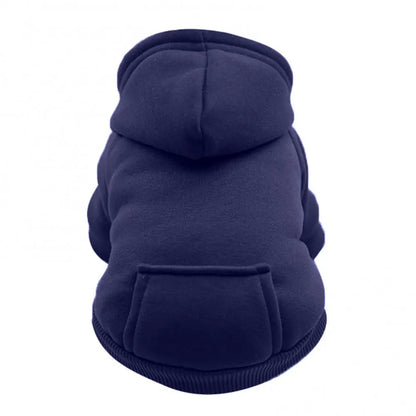 Paws-and-Pocket Cozy Fleece Hoodie – Classic Autumn/Winter Comfort for Dogs and Cats