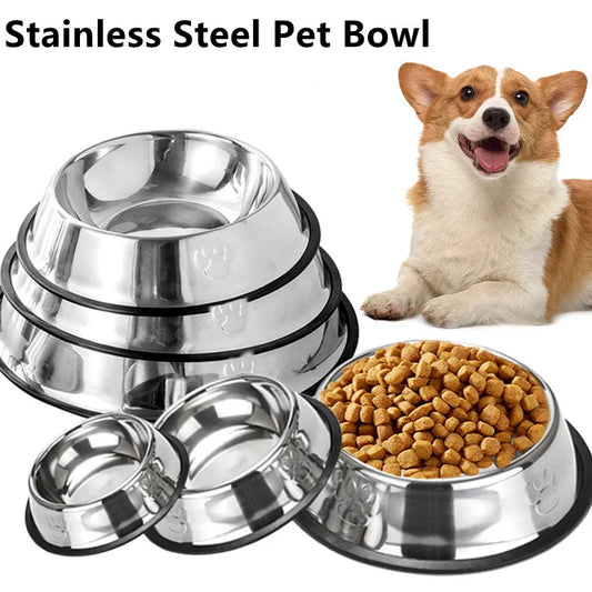 ProFeeder Stainless Steel Skidproof Pet Bowl – Anti-Ant Hygienic Dining Feeder for Dogs and Cats