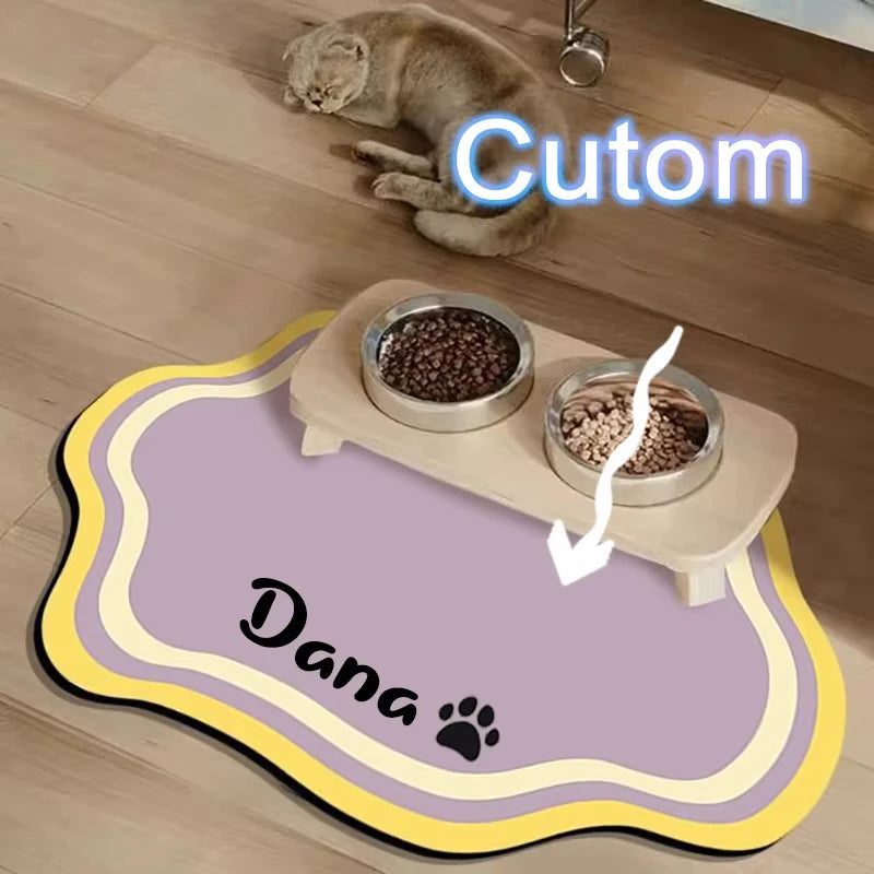 PawSplash Custom Diatomite Feeding Mat – Absorbent & Non-Slip Mealtime Mat