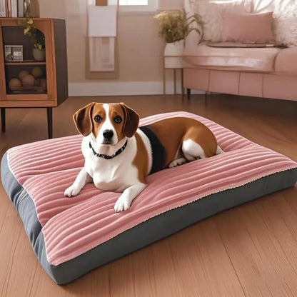 CozyCord Corduroy Dog Sofa – Plush, Detachable, and Easy-to-Clean Pet Bed
