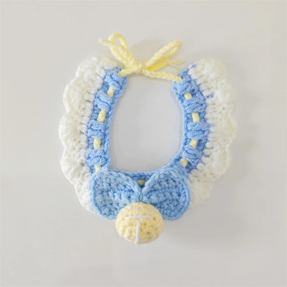 CozyFruit Handmade Knitted Neck Collar – Cute Accessories for Cats and Dogs