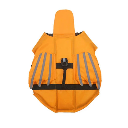 AquaSafe High Buoyancy Dog Life Jacket – Adjustable Safety Preserver Vest with Rescue Handle