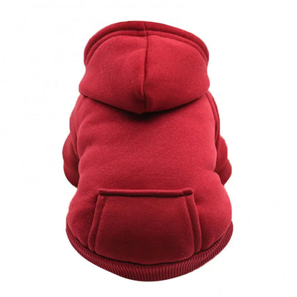 Paws-and-Pocket Cozy Fleece Hoodie – Classic Autumn/Winter Comfort for Dogs and Cats