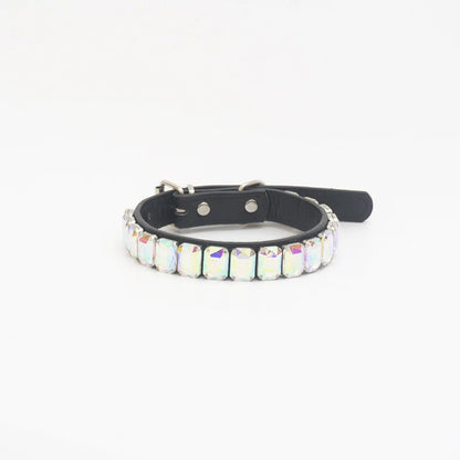 PawSparkle Rhinestone Dog Collar – Premium Crystal Gemstone Necklace for Dogs and Cats