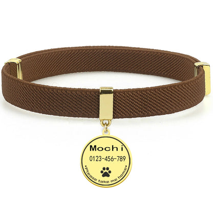 AeroTrack Elastic Personalized Cat Collar – Safe, Comfortable, and Stylish