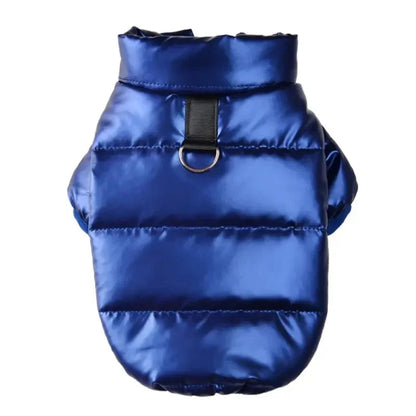 Bright & Cozy PU Leather Waterproof Dog Jacket - For Small Pets