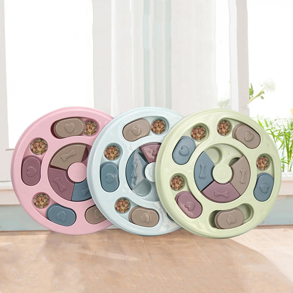 SmartPaws Puzzle Feeder & Brain Teaser – Interactive Slow-Feeding Toy for Dogs
