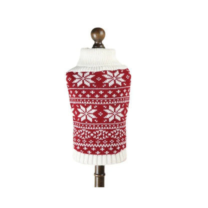 HolidaySnuggle Knitted Christmas Pet Sweater – Cozy Festive Tank Top for Dogs & Puppies