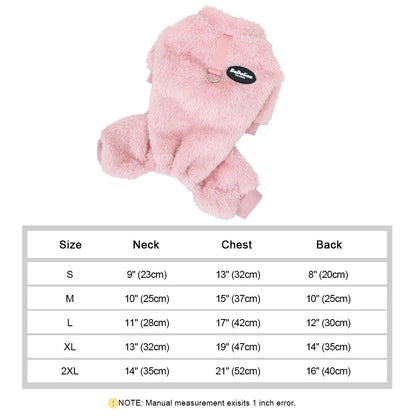 Cozy Coral Fleece Pet Vest – Warm Sweater for Small Breeds