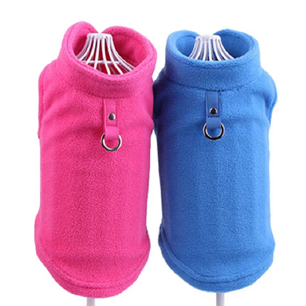 SnugglePaws Fleece Winter T-Shirt - Cozy Apparel for Small Breeds