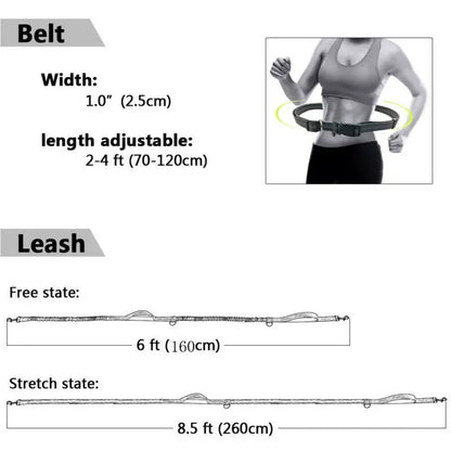 Reflective Leash Rope Dog Running Belt