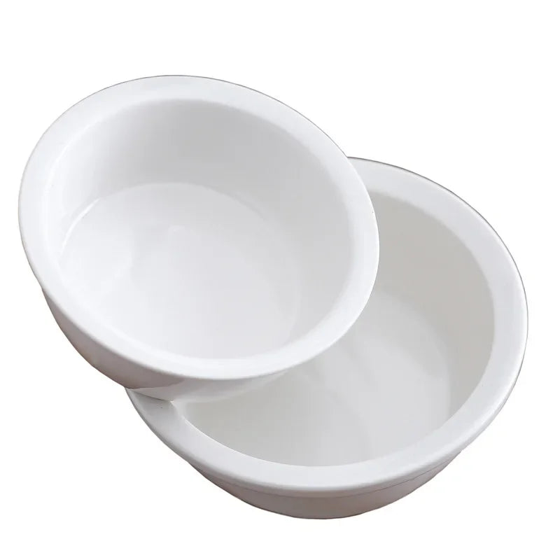 Round Ceramic Pet Bowl – Elegant & Durable Dining for Dogs and Cats