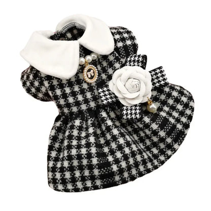 VelvetPaws Classic Tweed Dress Jacket – Timeless Warmth for Small Pets