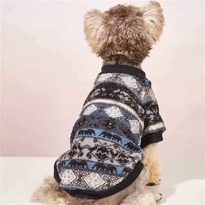 PlushPaws Winter Warmth Hoodie – Cozy Printed Pullover for Cats & Puppies