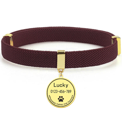 AeroTrack Elastic Personalized Cat Collar – Safe, Comfortable, and Stylish
