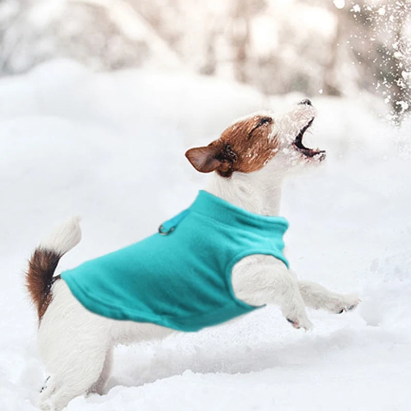 SnugglePaws Fleece Winter T-Shirt - Cozy Apparel for Small Breeds