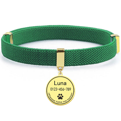 AeroTrack Elastic Personalized Cat Collar – Safe, Comfortable, and Stylish
