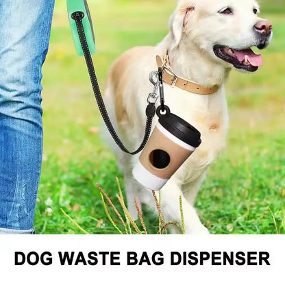 Chic Coffee Cup Dog Poop Bag Holder – Stylish On-the-Go Dispenser