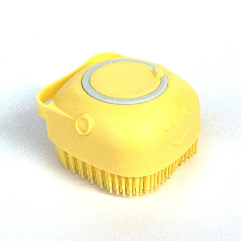 2-in-1 Silicone Shampoo Massager Brush – Soothing Bath & Grooming Comb