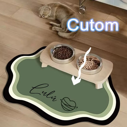PawSplash Custom Diatomite Feeding Mat – Absorbent & Non-Slip Mealtime Mat