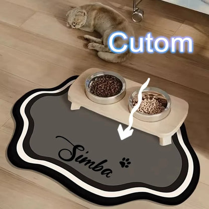 PawSplash Custom Diatomite Feeding Mat – Absorbent & Non-Slip Mealtime Mat