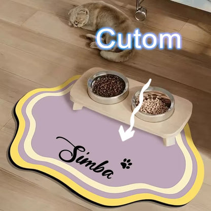 PawSplash Custom Diatomite Feeding Mat – Absorbent & Non-Slip Mealtime Mat
