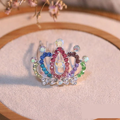 RoyalCrown Pearl & Rhinestone Pet Hair Comb – Luxurious Grooming Accessory