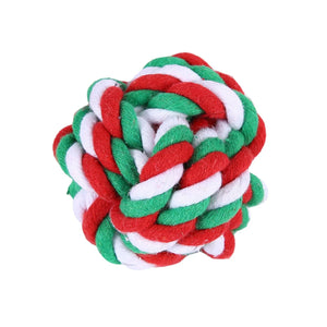 Dog Fun Cotton Rope Toy Set Pet Christmas