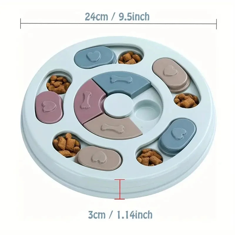 SmartPaws Puzzle Feeder & Brain Teaser – Interactive Slow-Feeding Toy for Dogs